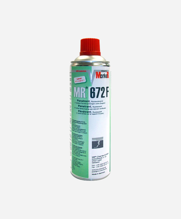 Penetrant Testing Products, Red and Flourescent Penetrants, MR 672-F Fluorescent Penetrant